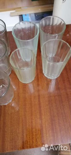 Стаканы граненые СССР в количестве 15 штук