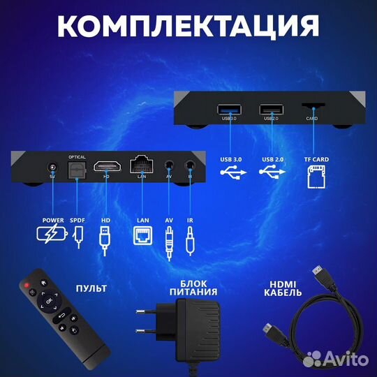 Тв приставка X96 MAX+ 4/32 1000LAN