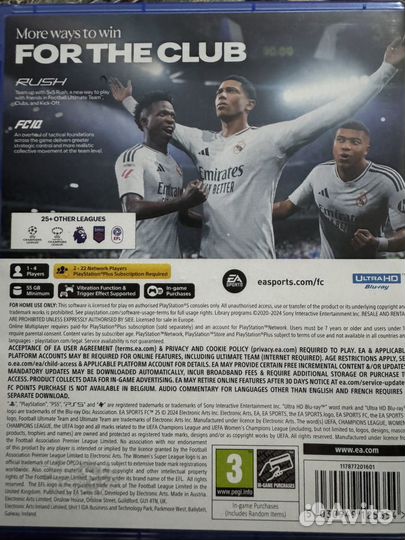EA FC 25 ps5 диск (русская версия)
