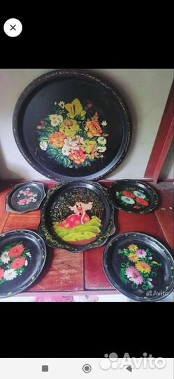 Подносы жостово СССР