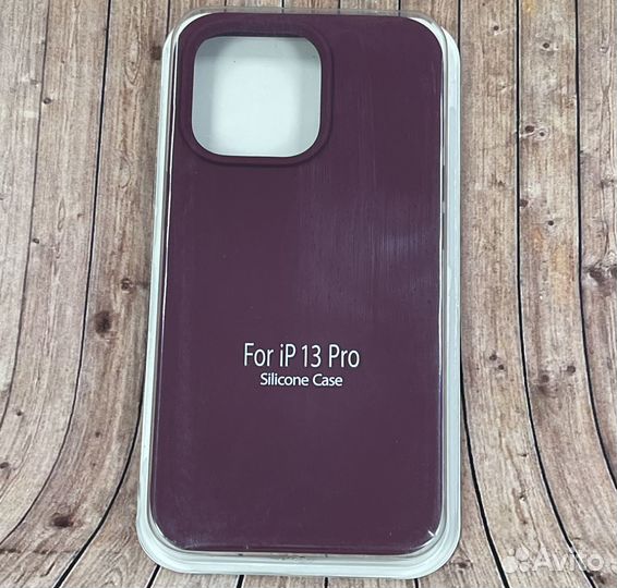 Чехол наклaдкa для iРhоnе 13 Pro бордовый