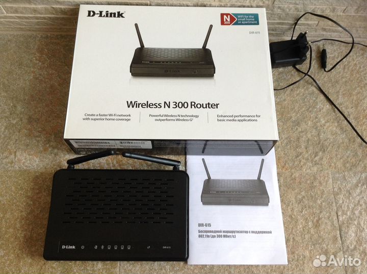 Маршрутизатор D-Link Wireless N300 Router DIR-615