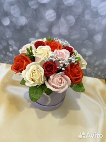 Мыльные букеты из роз