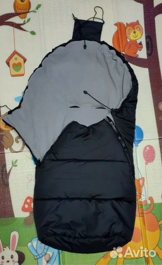 Зимний конверт в коляску и муфта