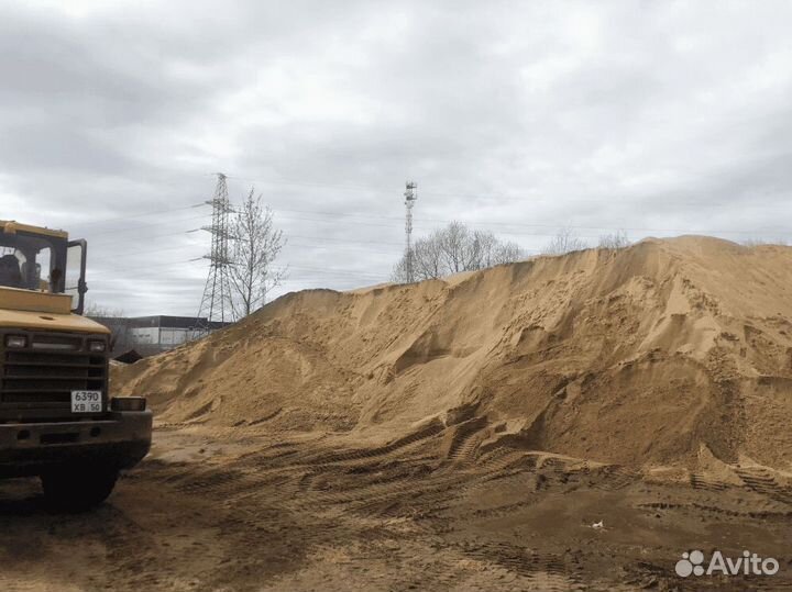 Песок строительный с доставкой