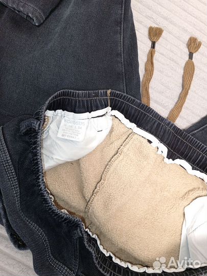 Джинсы утепленные мужские 54