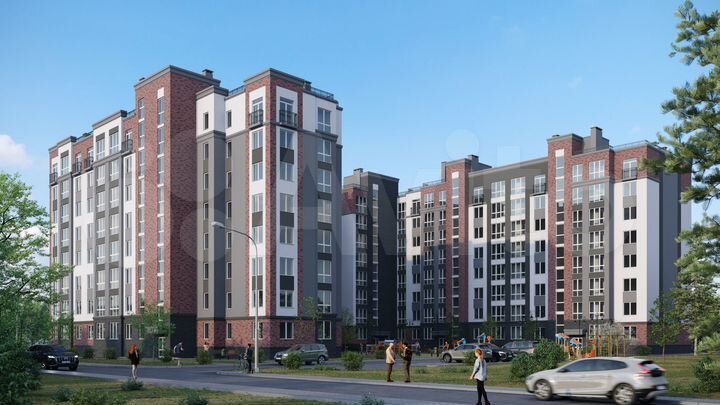 2-к. квартира, 64,3 м², 4/8 эт.