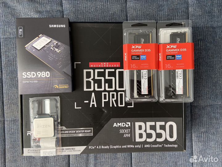 Новый Ryzen 5 5600/MSI B550-A PRO/32Gb/ SSD 1Tb