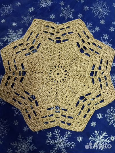 Салфетки сервировочные вязаные