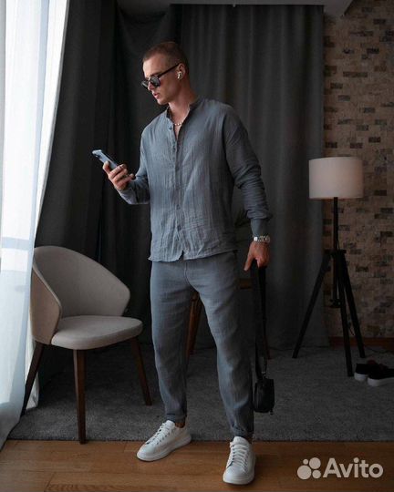 Мужской муслиновый костюм