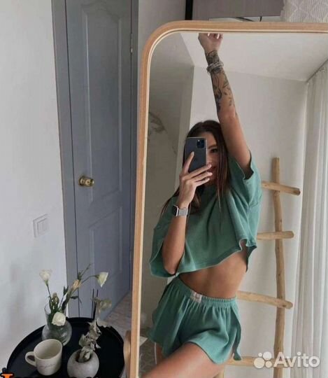 Пижама лапша летний костюм шорты