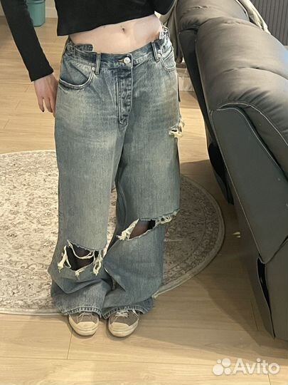 Джинсы balenciaga широкие