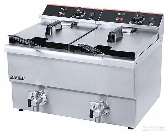 Фритюрница Airhot EF10T+10T с краном