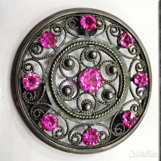 Брошь серебро 916 пр