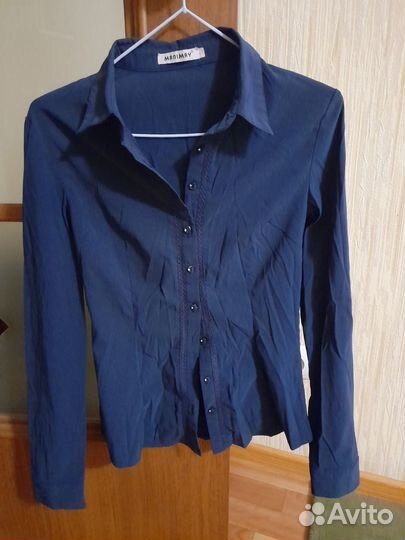 Блузка синяя для девочки