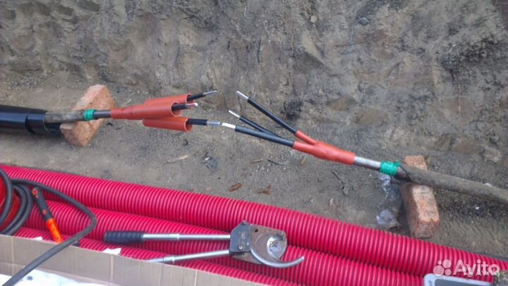 Кабельные работы, монтаж муфт 0.4- 6 - 10 кВ