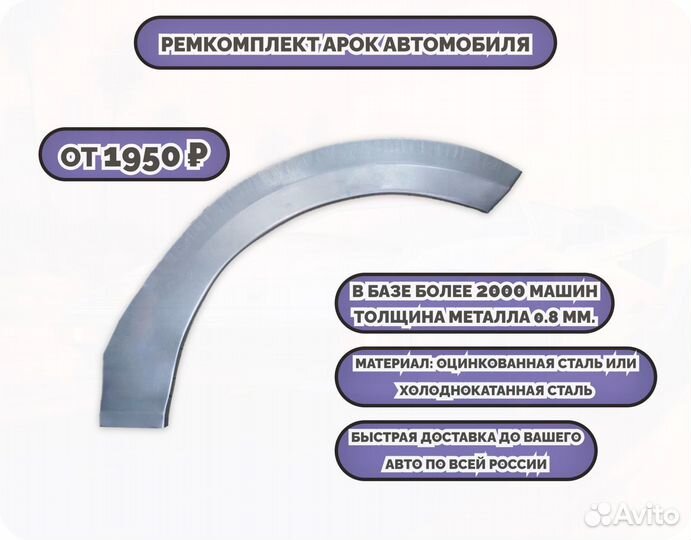 Ремонтные арки (ремкомплект) на машину