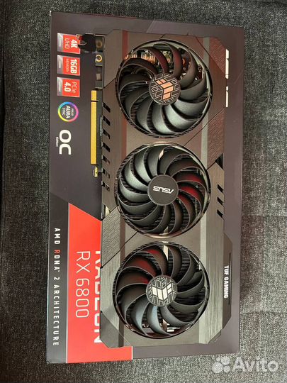 Видеокарта asus AMD Radeon RX 6800 TUF Gaming