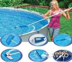 Пылесос на каркасный бассейн набор для чистки