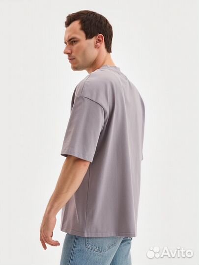 Футболка мужская minaku Basic line MAN цвет серый, размер 50