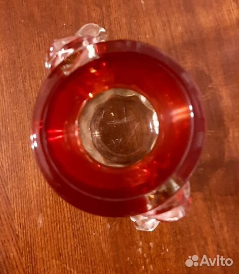 Ваза для цветов цветное стекло СССР