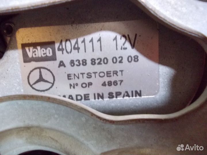 Мерседес Вито w638 моторчик заднего дворника