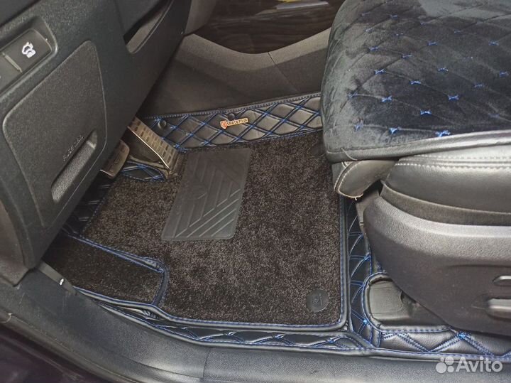 3D Коврики киа Соренто Экокожа Салон Багажник