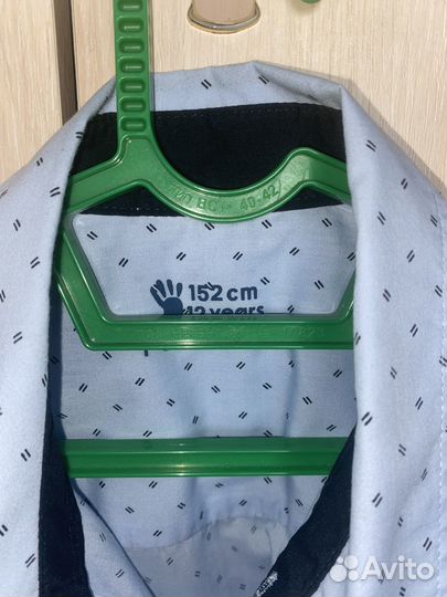 Рубашка с коротким рукавом на мальчика 152 р-р б/у