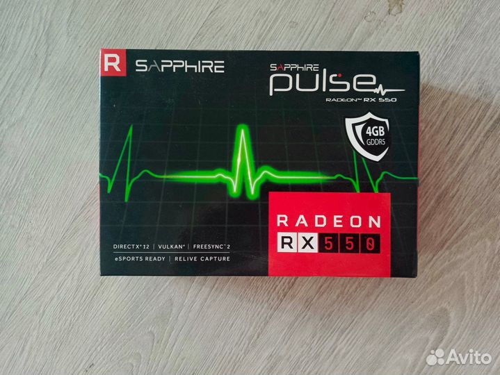 Видеокарта Sapphire AMD Radeon RX 550 pulse 4Gb