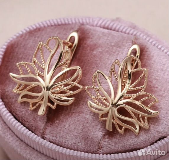 Золотые серьги 585 RG