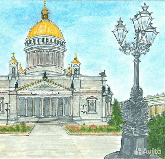 Картина Акварель для интерьера