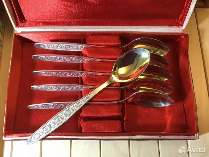 Ложки чайные мельхиор Кольчугино, Волга