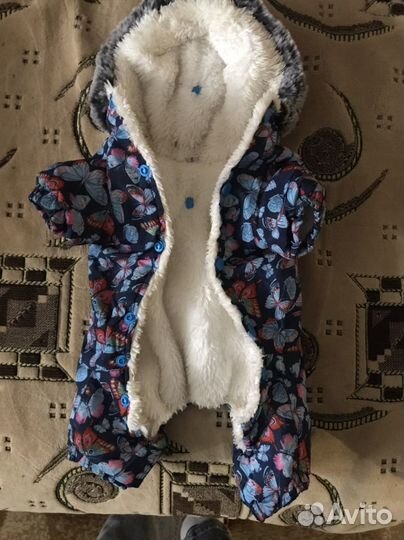 Теплый комбинезон для маленькой собаки