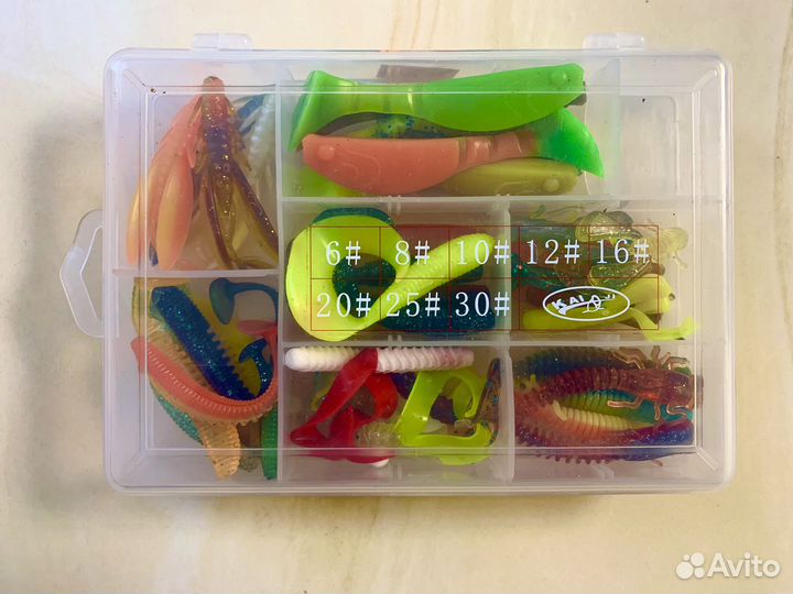 Набор силиконовых приманок для рыбалки