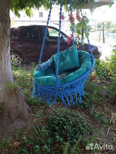 Подвесное кресло макраме