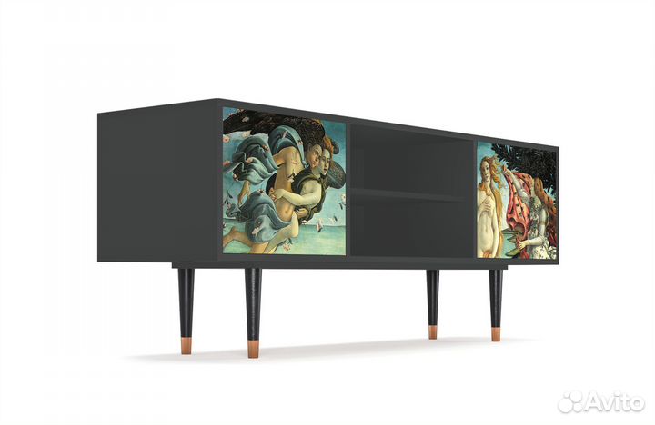 Тв-тумба T2 - Антрацит - The Birth of Venus