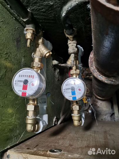 Поверка, замена счётчиков воды и тепла