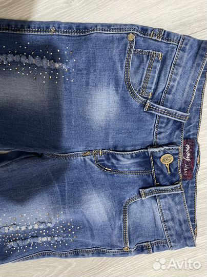 Джинсы и джинсовый сарафан 10/11/12 лет