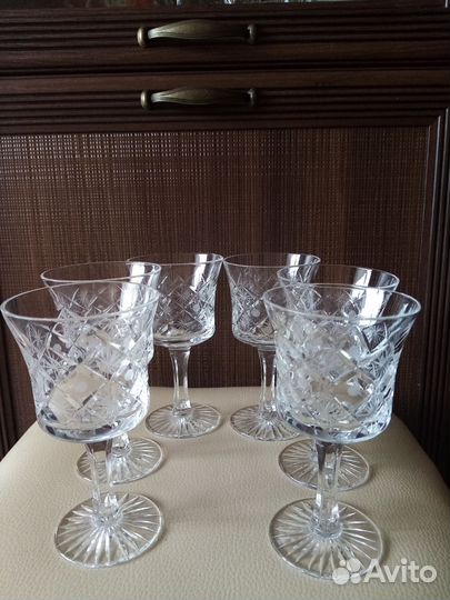 Фужеры хрустальные СССР в идеале