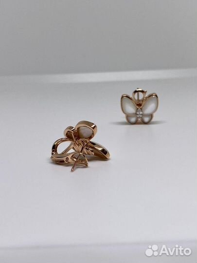 Серьги Two Butterfly Van Cleef