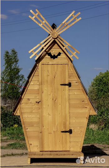 Уличный туалет деревянный JKT230