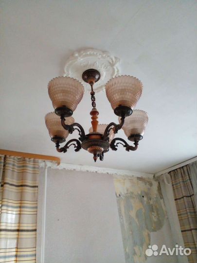 Люстра СССР из стекла