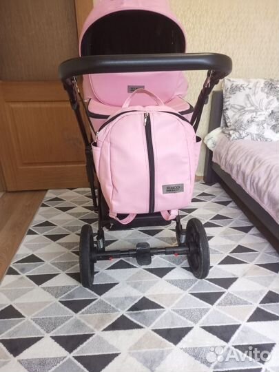 Коляска 2 в 1 эко кожа