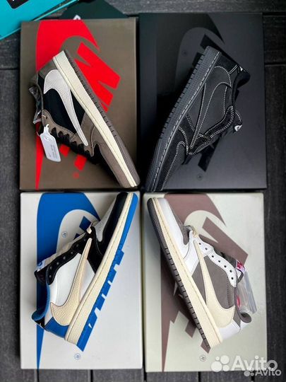 Кроссовки Nike air jordan 1 travis scott