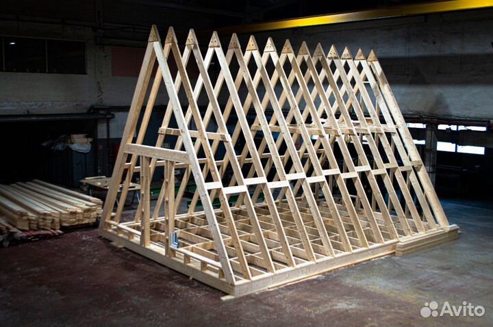 Треугольный дом А-Фрейм 6х6 (A-Frame) 36 м²