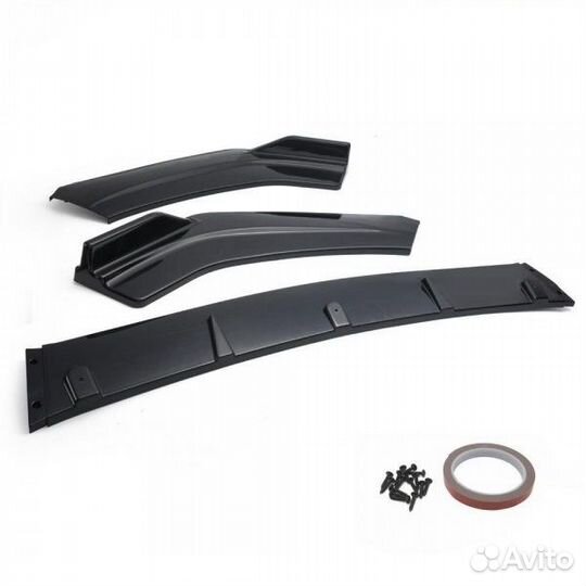 Накладка переднего бампера - черная