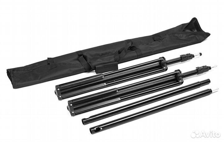 Стойка для фотофона, система крепления фона