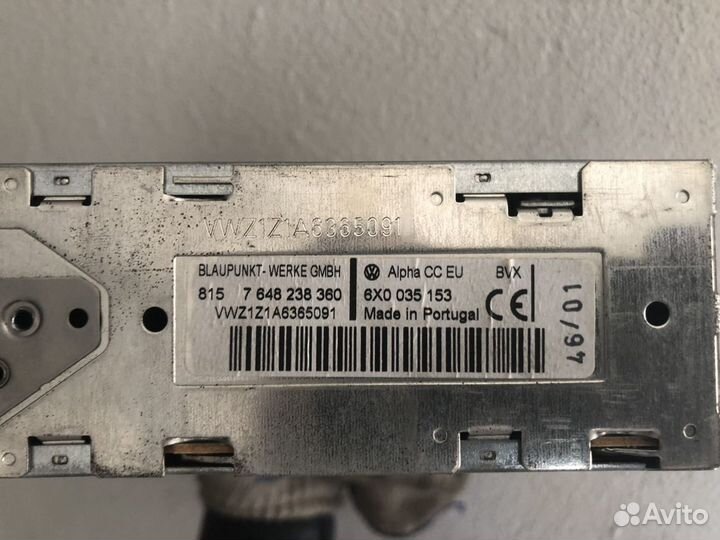 Магнитола Alpha VW 6X0035153