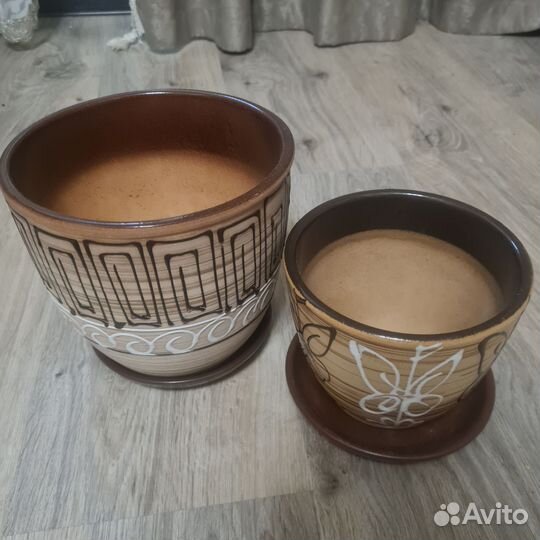 Горшки керамические бу