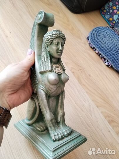 Египетская статуэтка, декоративная тарелка пакетом